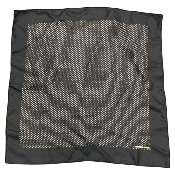 HERMES PARIS Lord y Taylor 100% Silk Pocket Scarf, Hand-Rolled Edges